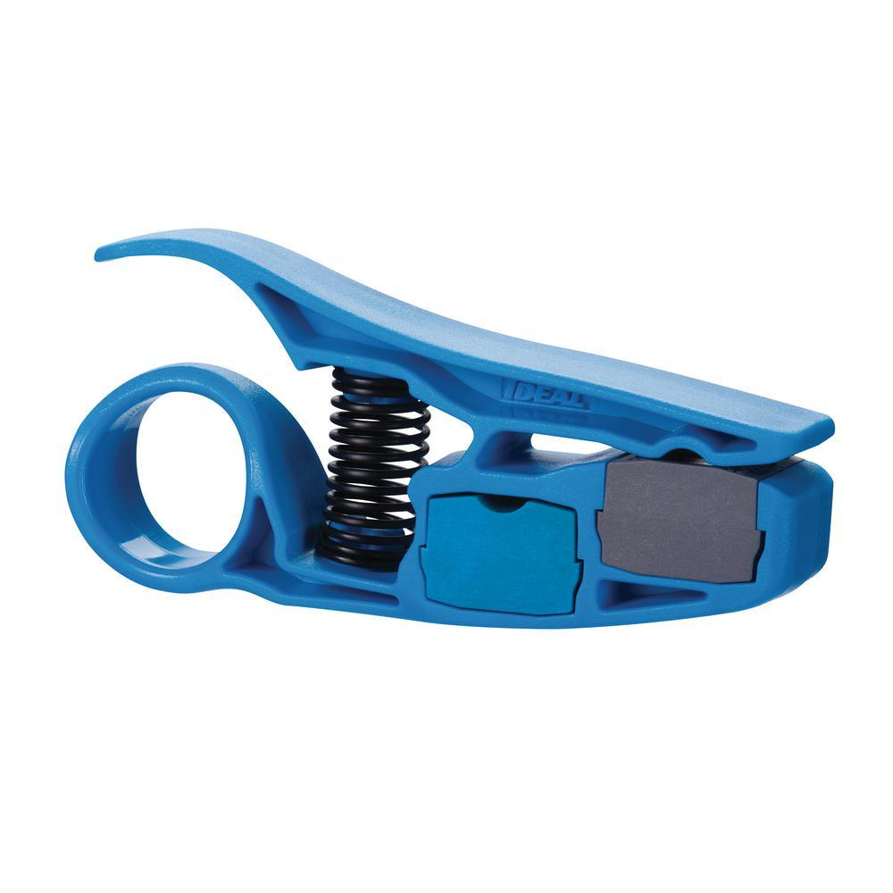 PrepPro Stripper Coax/UTP Cable Stripper, Blue/Gray - Super Arbor