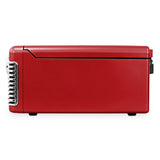 Retro Style Turntable with Bluetooth and CD Player in Red - Super Arbor
