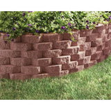 4 in. x 11.75 in. x 6.75 in. River Red Concrete Retaining Wall Block - Super Arbor