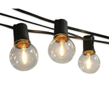 Indoor and Outdoor 50 ft. Black Warm White LED Plug-in String Light, 50-Light Bulbs Included