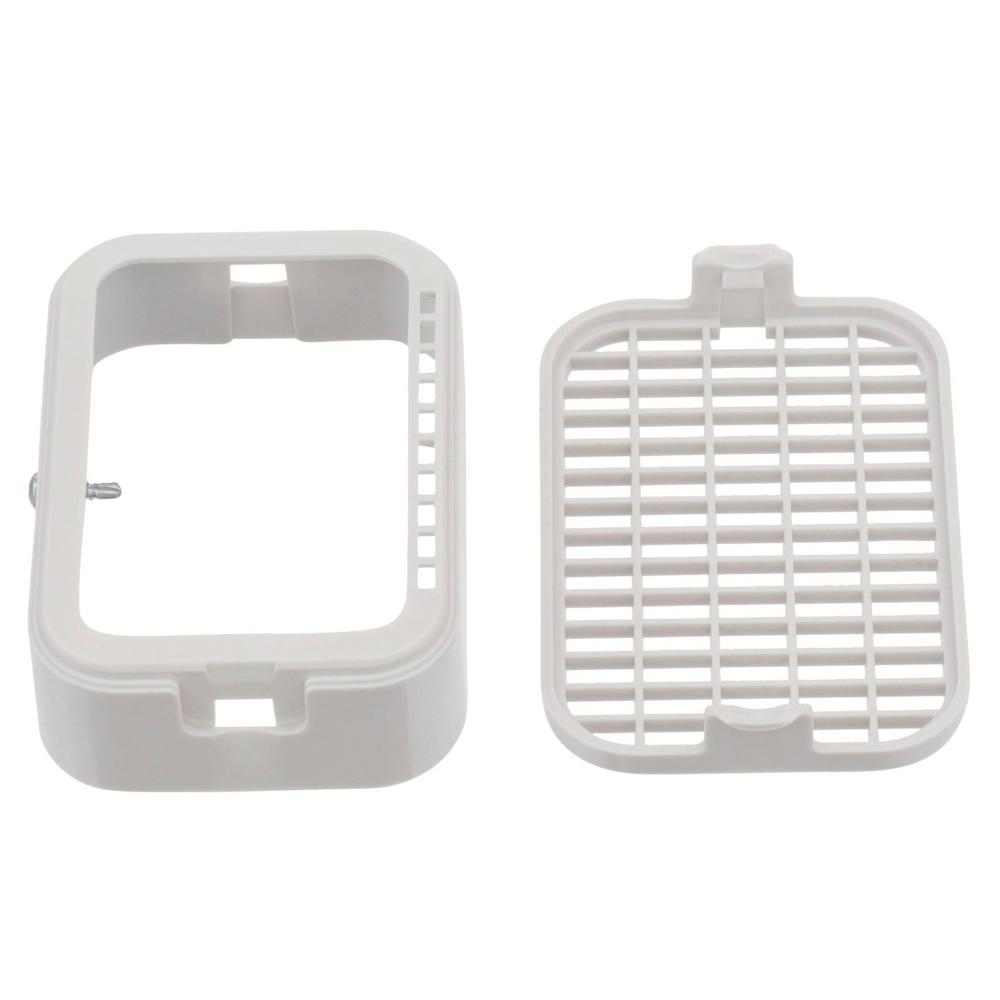3 in. x 4 in. Plastic White Rodent Guard