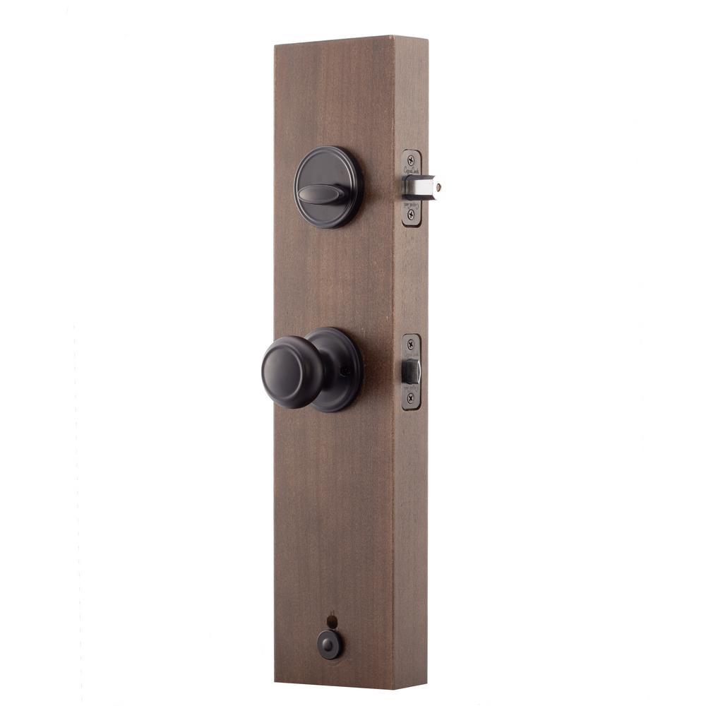 Heritage Black Door Handleset and Colonial Knob Trim - Super Arbor