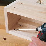 76-Piece Aluminum Pocket Hole Jig Kit with Pocket Screws Dowels and Storage Case - Super Arbor