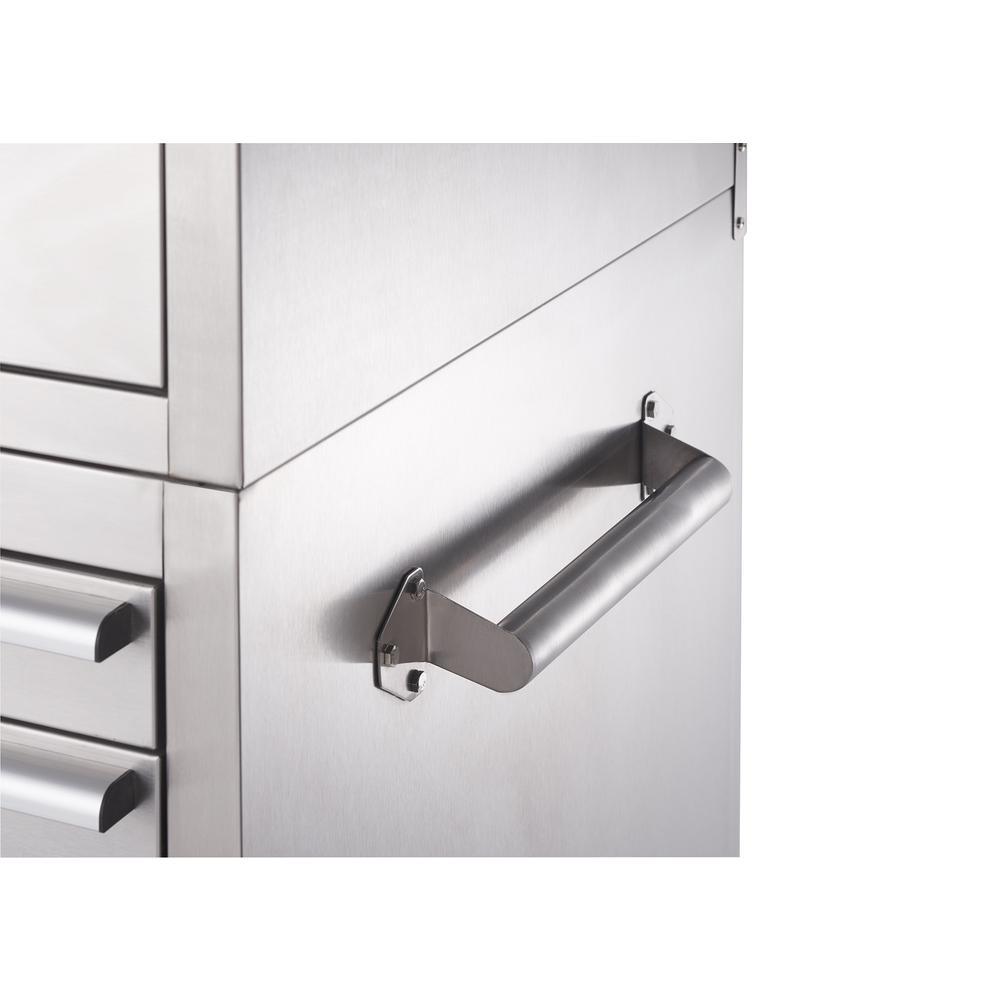 43 in. 11-Drawer Stainless Steel Rolling Tool Chest Combo - Super Arbor
