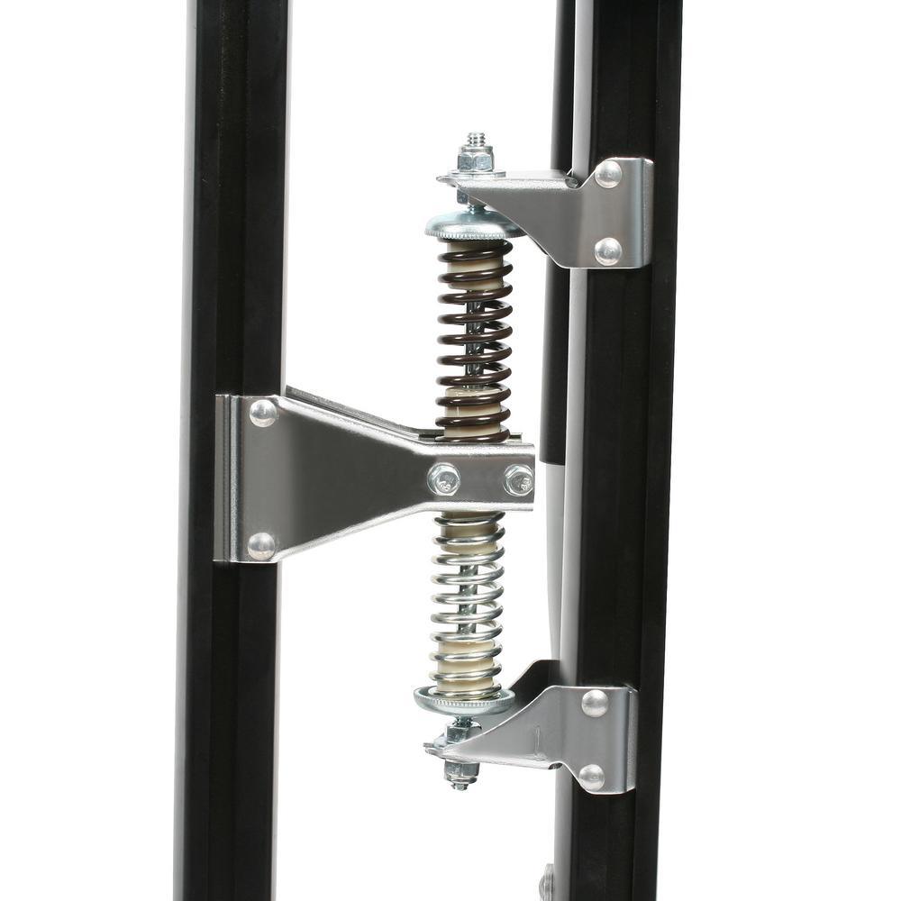 18 in. to 30 in. Black Mag Pros Magnesium Drywall Stilts - Super Arbor