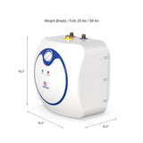 EM 4.0 Point-Of-Use 4.0-Gal. 1440-Watt 110/120-Volt Electric Mini Tank Water Heater - Super Arbor