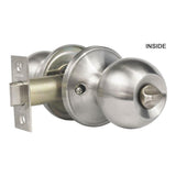 Stainless Steel Finish Keyed Entry Door Knob Set - Super Arbor