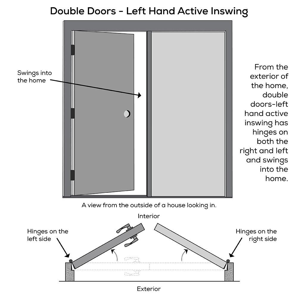 60 in. x 80 in. Internal Blinds Left-Hand Inswing Full Lite Clear Glass Painted Steel Prehung Front Door - Super Arbor