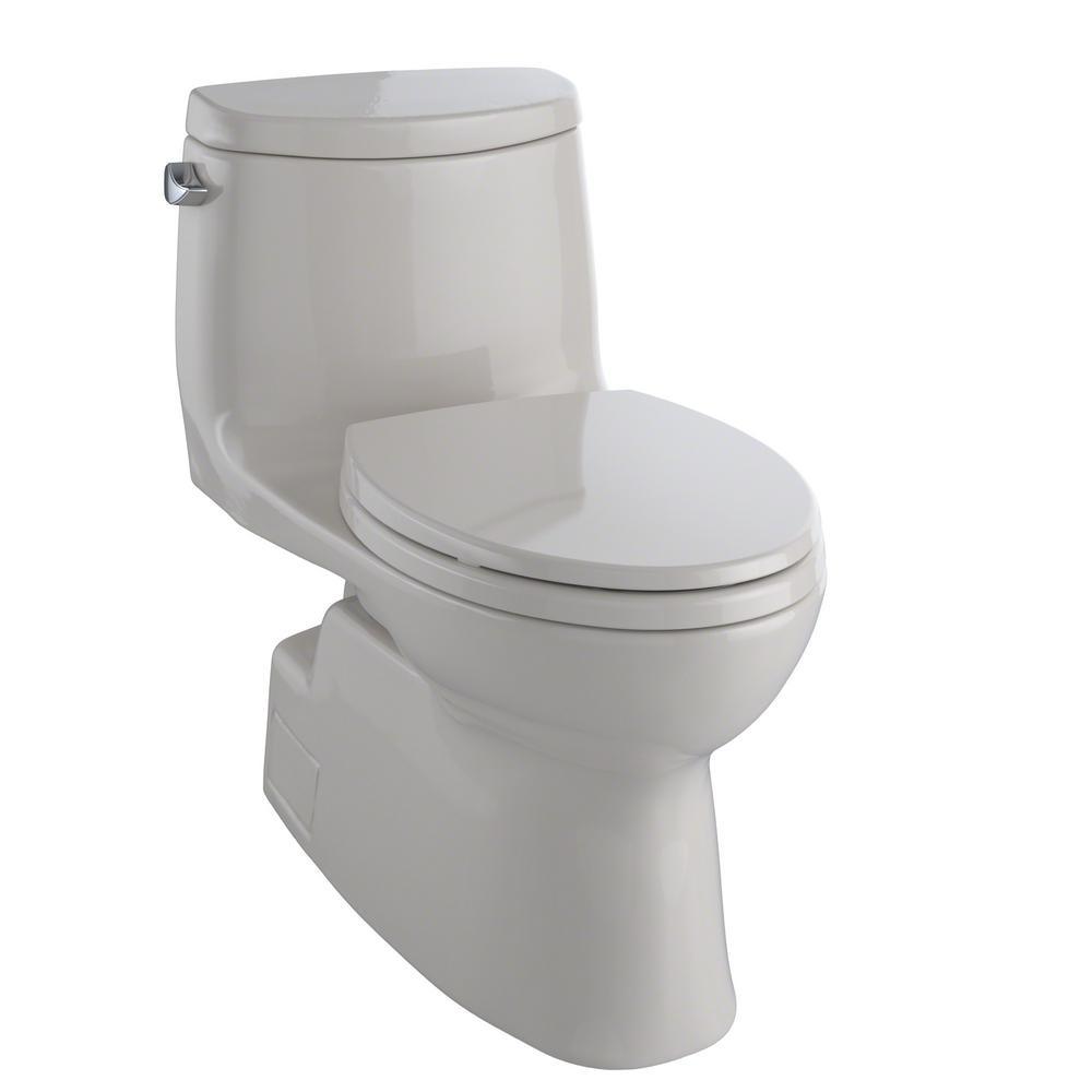 Carlyle II 1-Piece 1.28 GPF Single Flush Elongated Skirted Toilet with CeFiONtect in Sedona Beige - Super Arbor