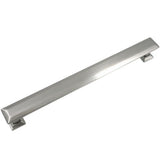 5 in. Center-to-Center Satin Nickel Poise Pull with Back Plate - Super Arbor
