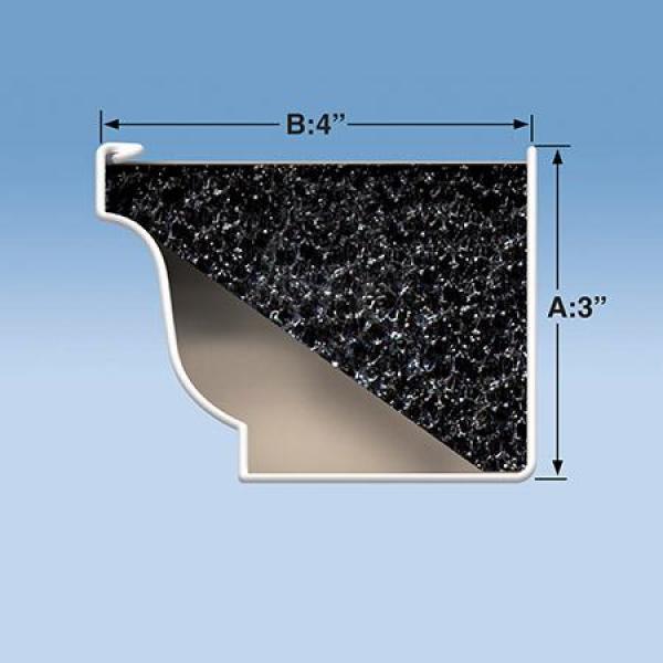 EZ 4 ft. Foam Filter Plastic Gutter Guard for 4 in. K-Style (8-Pack)