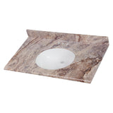 31 in. x 22 in. Stone Effects Vanity Top in Cascade with White Sink - Super Arbor