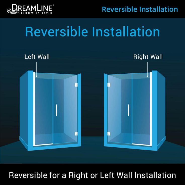 DreamLine Unidoor Plus 45.5–46 in. W x 72 in. H Frameless Hinged Shower Door, Brushed Nickel