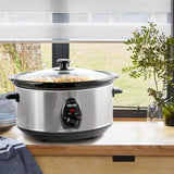 Better Chef 3.7-Quart Black Oval Slow Cooker