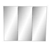 36-3/8 in. W x 30-3/16 in. H Frameless Surface-Mount Tri-View Bathroom Medicine Cabinet - Super Arbor