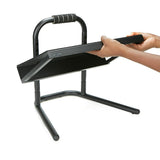Black Metal Ergonomic Height Adjustable Non-Slip Universal Foot Rest - Super Arbor