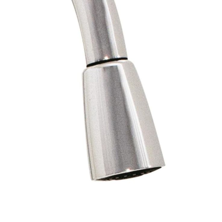 EZ-FLO Sterling Chrome 1-Handle Deck-Mount Pull-Down Handle Kitchen Faucet (Deck Plate Included)