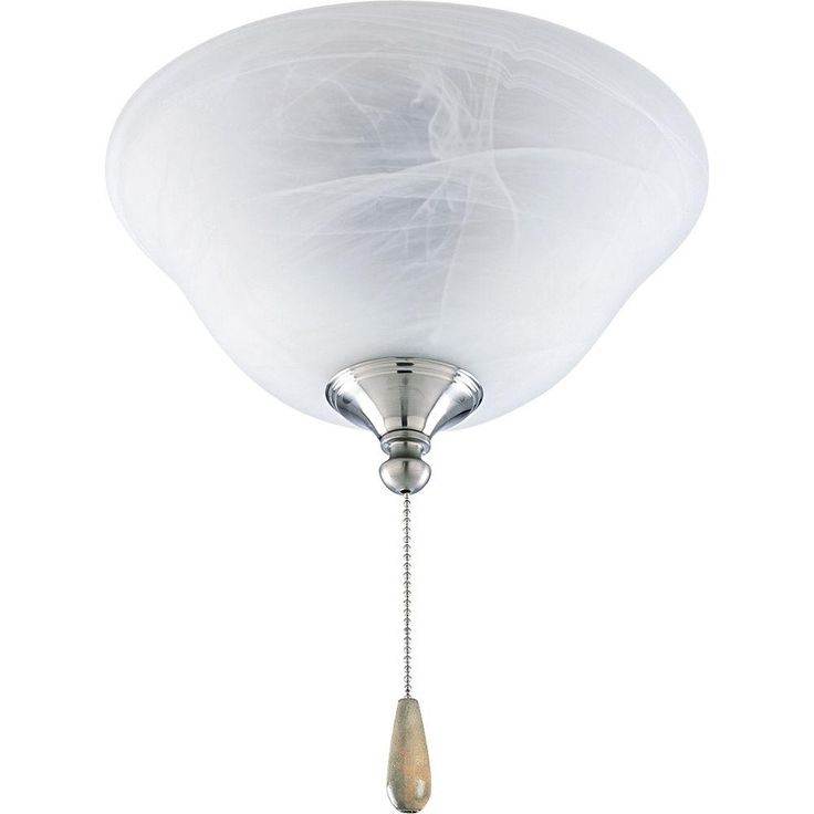 AirPro 2-Light Brushed Nickel Ceiling Fan Light