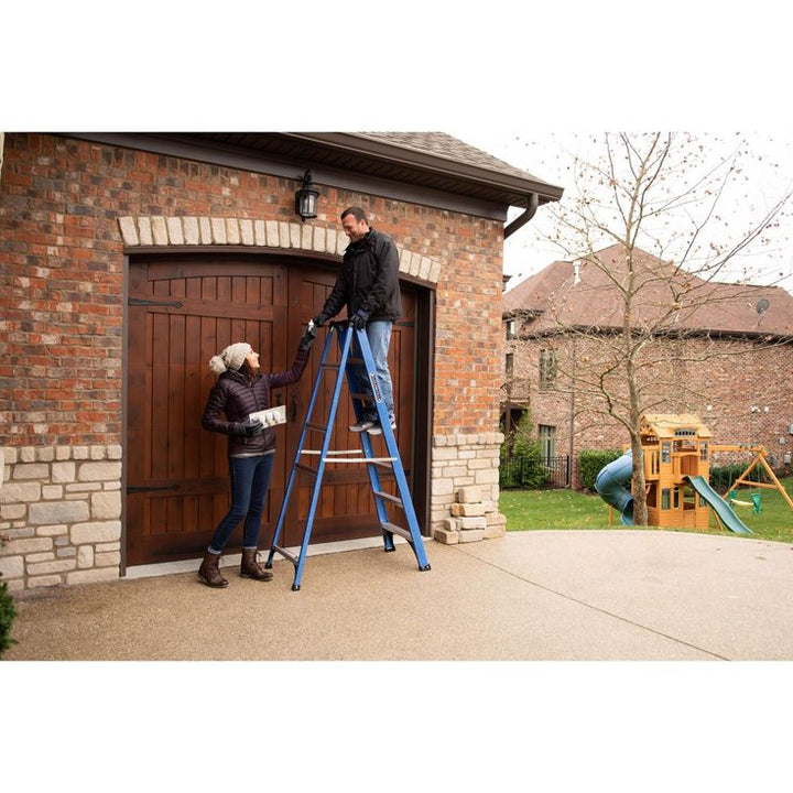 Louisville Ladder 7' Fiberglass Step Ladder, 225-lb Capacity, W-3217-07