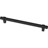 Essentials 5-1/16 in. (128mm) Center-to-Center Wrapped Matte Black Bar Pull (24-Pack) - Super Arbor