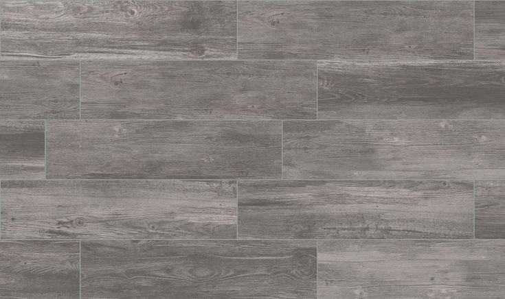 Style Selections Woods Graphite 6-in x 24-in Glazed Porcelain Wood Look Tile