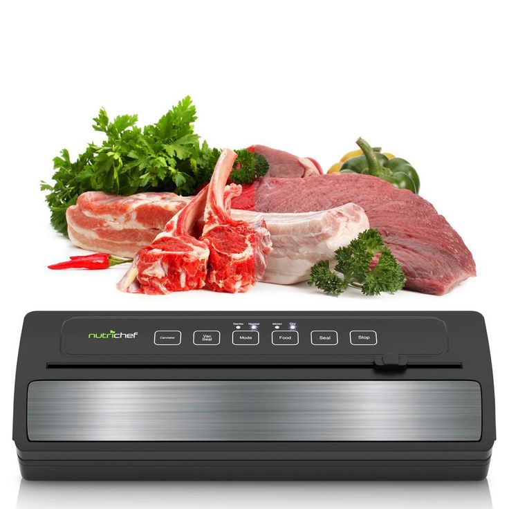 White with Reusable Vacuum Food Bags Automatic Food Vacuum Sealer Electric Air Sealing Preserver System