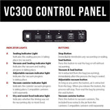 VC 300 Black and Silver Food Vacuum Sealer with Food Management App and Vacuum Bag Set