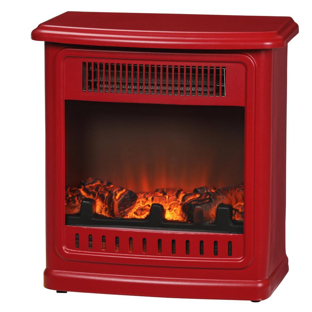 Crestland 13 in. Desktop Electric Fireplace in Black