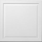 Armstrong Ceilings 24-in x 24-in Raised Panel HomeStyle 6-Pack White Patterned 15/16-in Drop Acoustic Panel Ceiling Tiles