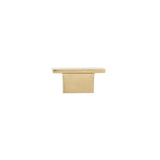 1-9/16 in. x 7/8 in. (40 mm x 22 mm) Aurum Brushed Gold Contemporary Metal Cabinet Knob - Super Arbor