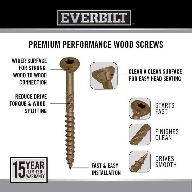 Everbilt #10 x 3 in. Star Drive Flat Head Exterior Wood Screws 5 lbs.-Box (347-Piece)