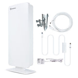 Flat-Panel Smartpass Amplified Outdoor Indoor TV Antenna with High Gain 4G LTE Filter - Super Arbor