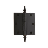 3.5 in. Steeple Tip Residential Hinge with 5/8 in. Radius Corners in Antique Brass - Super Arbor