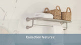 Moen Sage 24-in Spot Resist Brushed Nickel Wall Mount Double Towel Bar