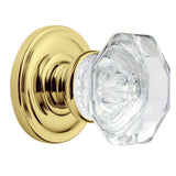 Filmore Satin Nickel Half-Dummy Crystal Door Knob - Super Arbor