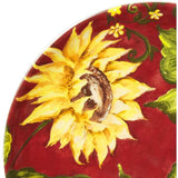 Sunset Sunflower 16-Piece Traditional Multi-color Ceramic Dinnerware Set (Service for 4)