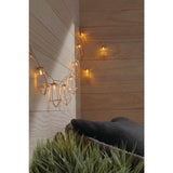 12 ft. 10-Light Battery Operated  Metal Indoor Integrated LED String Lights