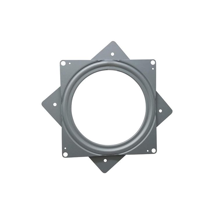 Everbilt 6 in. Silver Square Lazy Susan Turntable with 400 lbs. Load Rating (3-Pack)