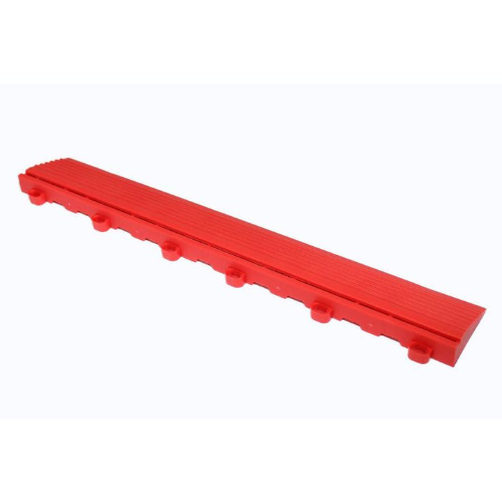 Swisstrax 15.75 in. Racing Red Looped Edging for 15.75 in. Swisstrax Modular Tile Flooring (2-Pack)