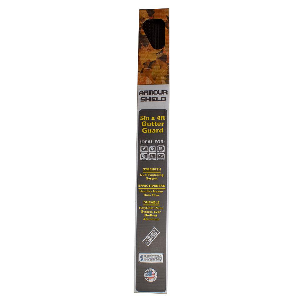 5 in. x 4 ft. Armour Shield Gutter Guard (5-Pack) - Super Arbor