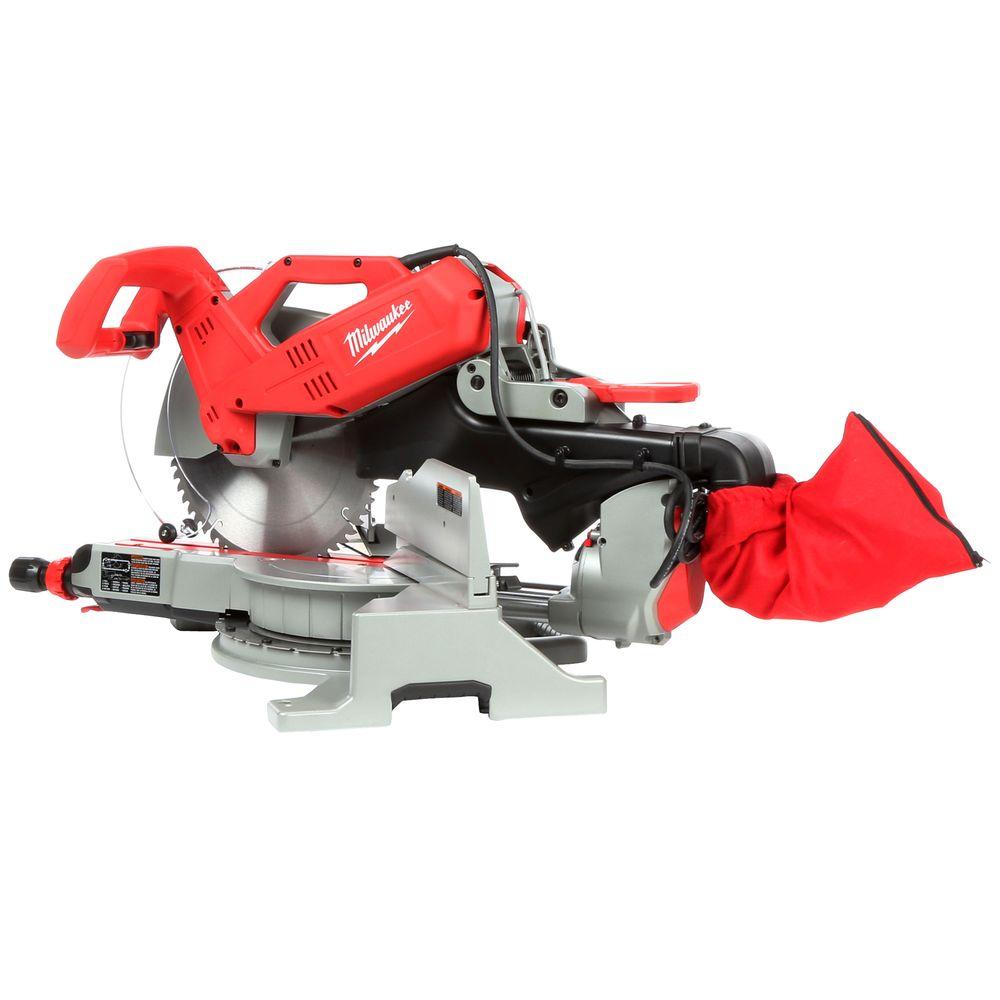 12 in. Sliding Dual Bevel Miter Saw with Folding Miter Saw Stand - Super Arbor