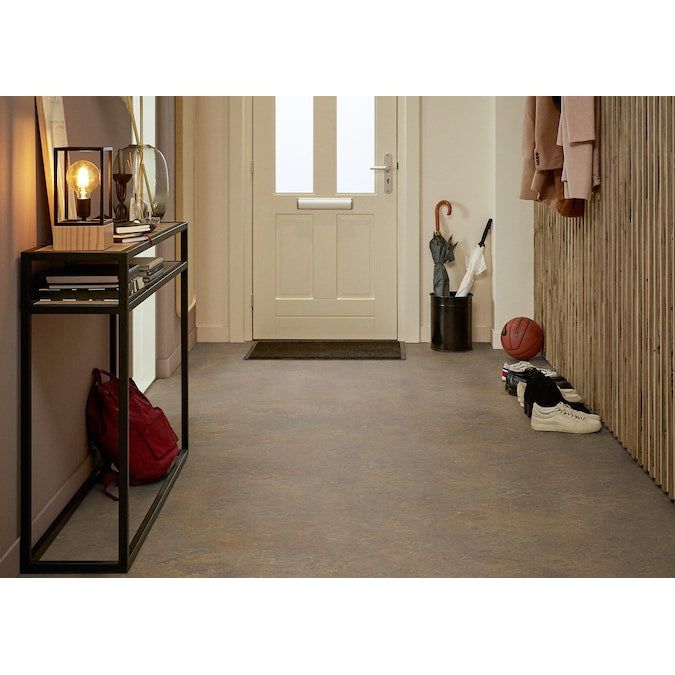 Forbo Flooring Systems Marmoleum Cinch Loc Seal Cork Tree 10-mm T x 12-in W x 12-in L Waterproof Tile Look Laminate Flooring (6.78-sq ft / Carton)