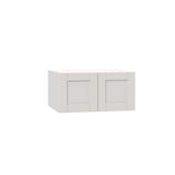 Shaker Assembled 36x20x24 in. Deep Wall Bridge Cabinet in Vanilla White - Super Arbor