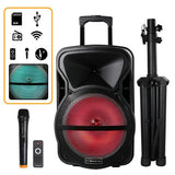 12 in. Portable Bluetooth Speaker and Tripod Stand - Super Arbor