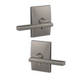 Custom Latitude Matte Black Century Trim Combined Interior Door Lever