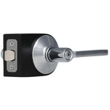 Latitude Matte Black Privacy Bed/Bath Door Lever - Super Arbor