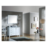 Cambridge 42 in. W Vanity Cabinet Only in White - Super Arbor