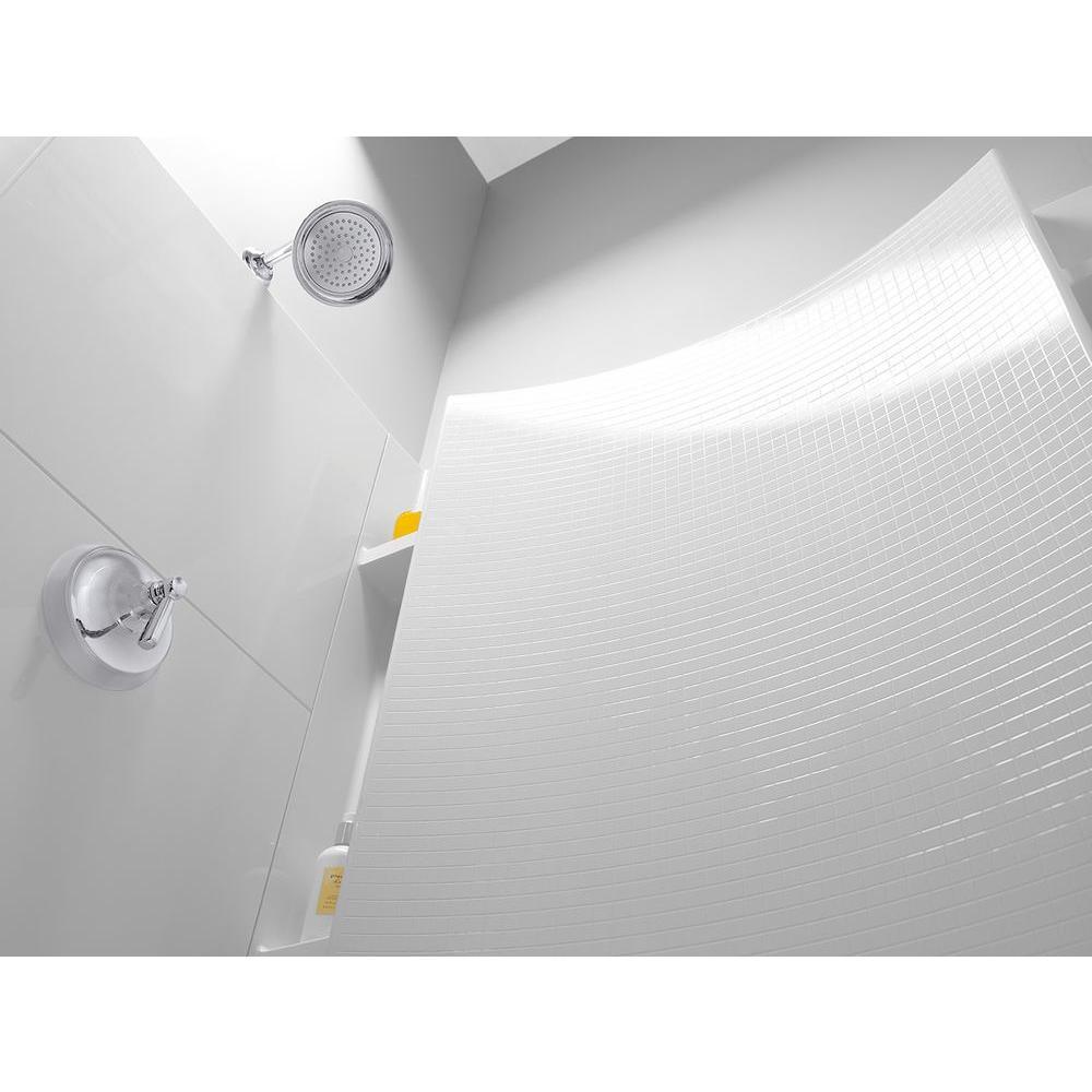Accord 36 in. x 36 in. x 75-3/4 in. Shower Kit in White - Super Arbor