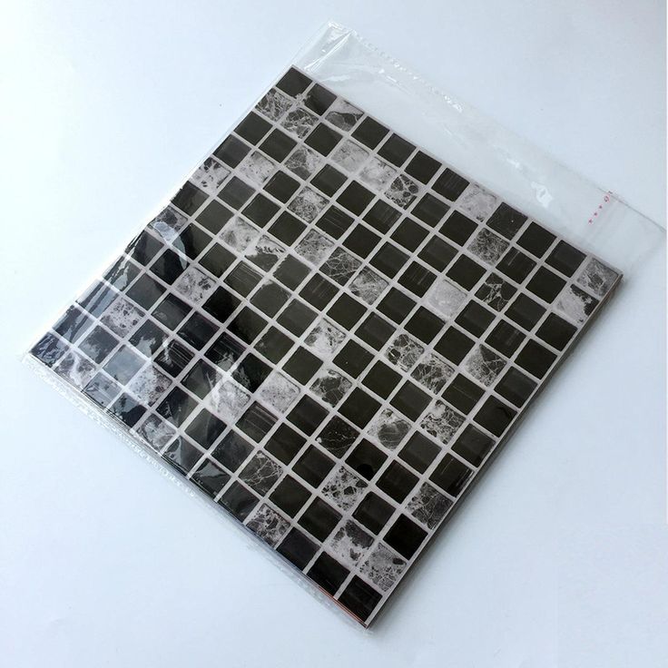 UKAP 10Pcs Mosaic Pattern Waterproof Wall Tile Stickers Peel and Stick Tile Kitchen Backsplash Wallpaper Sticker 15x15cm/20x20cm