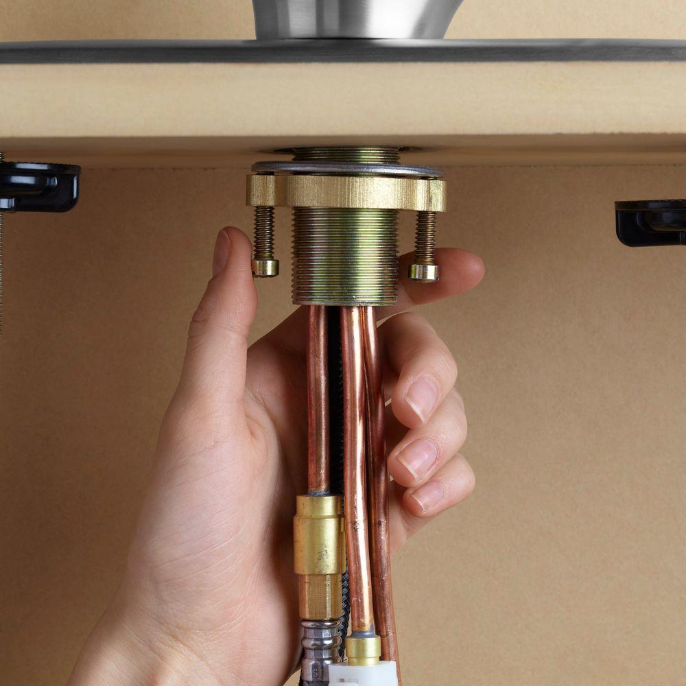 Barossa Single-Handle Pull-Down Sprayer Kitchen Faucet with Soap/Lotion Dispenser in Vibrant Stainless - Super Arbor